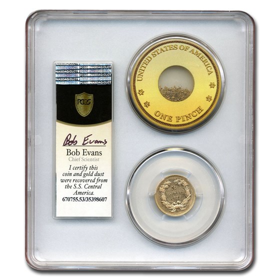 1855-S $3 Gold Princess SS Central America AU-53 PCGS 1855-S $3 Gold Princess SS Central America AU-53 PCGS